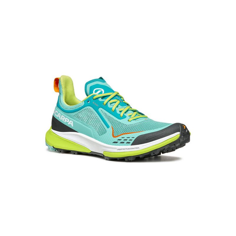 Chaussures de trail/running Scarpa Golden Gate Kima RT (Bleu turquoise sunny lime) Femme