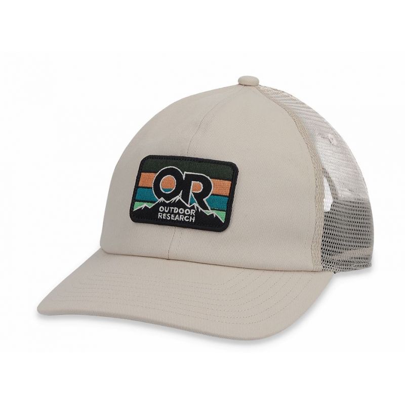 Cap Outdoor Research Toppa a strisce dell'avvocato (sabbia scura)
