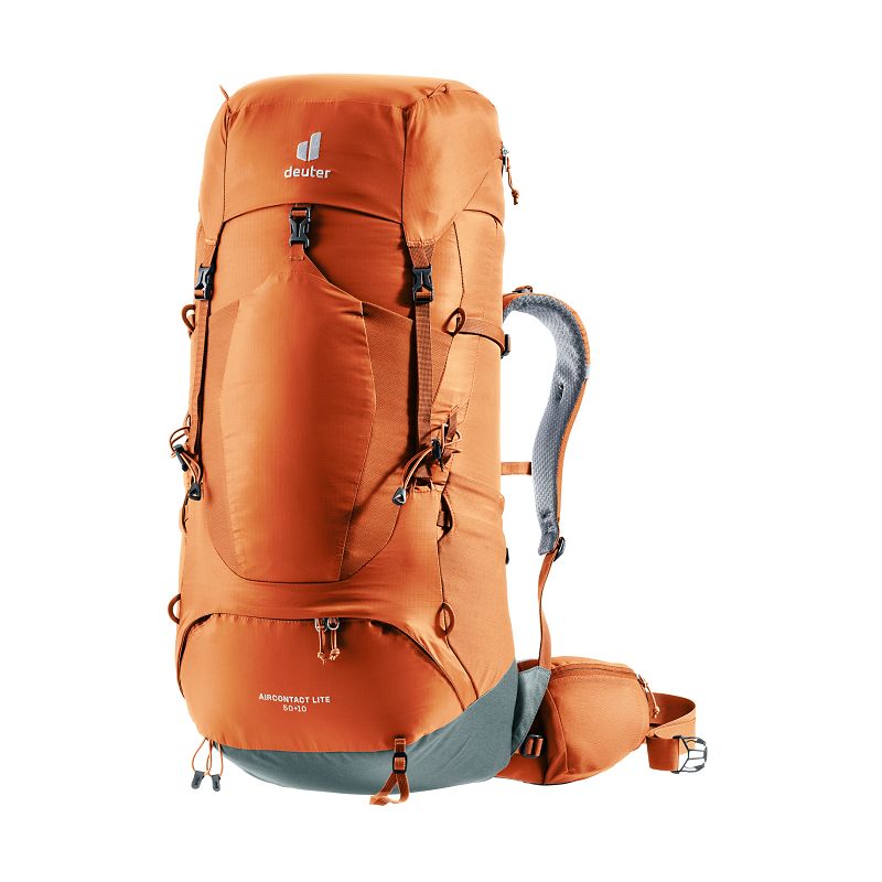 Sacs à dos de trekking DEUTER Aircontact Lite 50 + 10 (chestnut-teal)