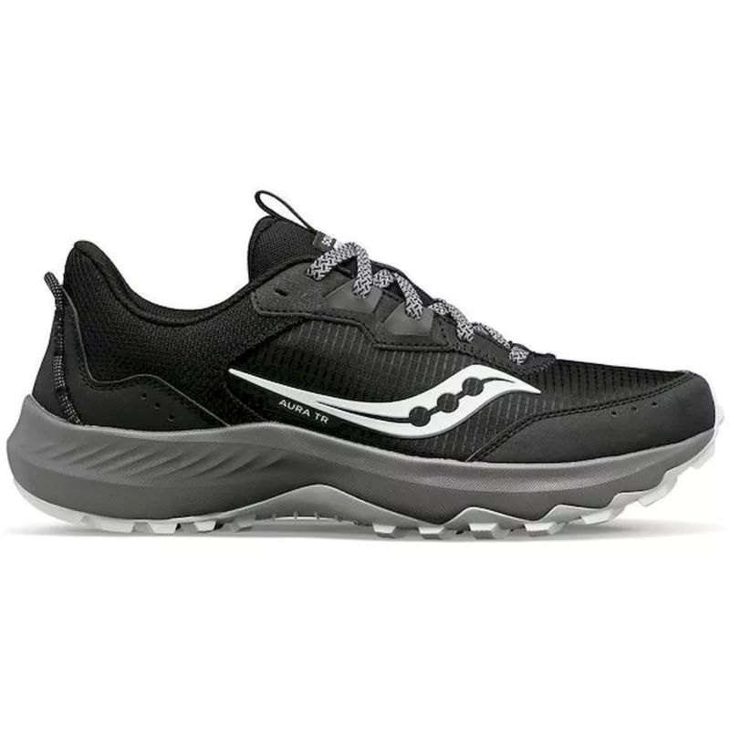 Scarpa da trail Saucony Aura TR (BLACK/GRAVEL) UOMO
