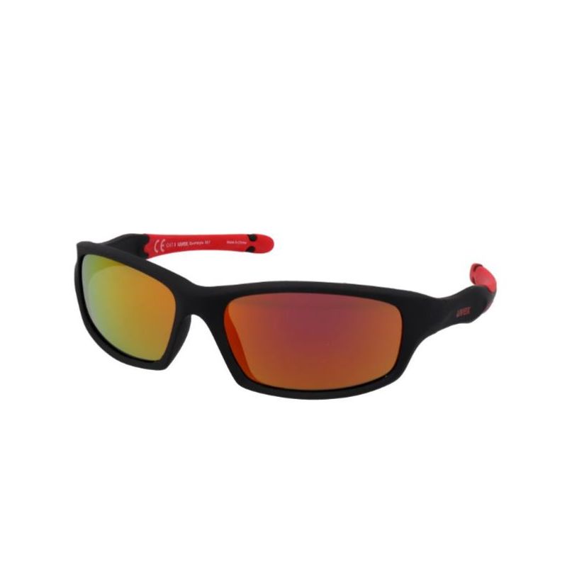 Lunettes soleil Uvex Sportstyle 507 (black/red) enfants