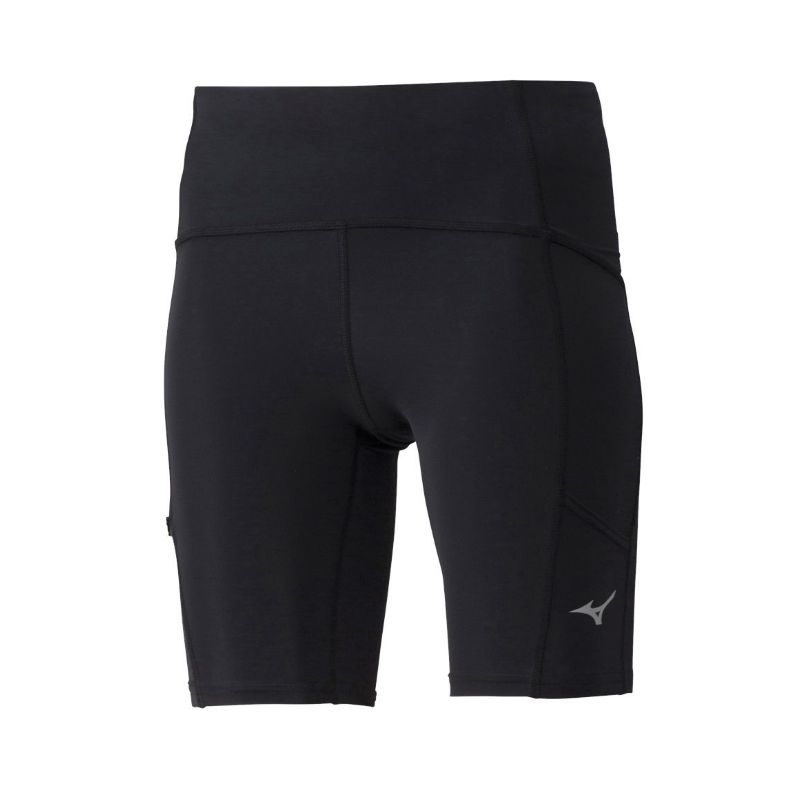 Naisten juoksushortsit Mizuno Impulse Core Mid Mid Tight (Musta)