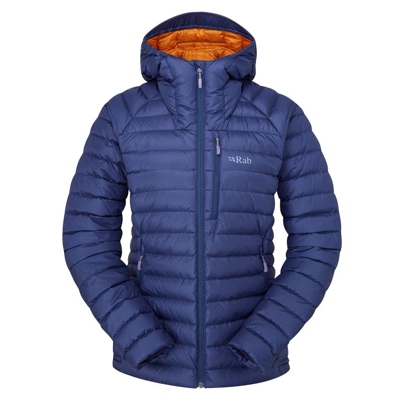 Damjacka - Rab Microlight Alpine Jacket (Patriot Blue/Marmelade)