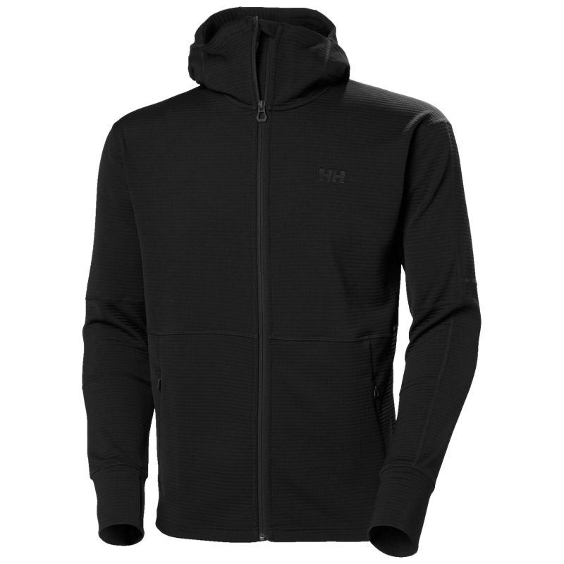 Polar fleece Helly Hansen EVOLVED AIR HOODED MIDLAYER (MUSTA) Mies