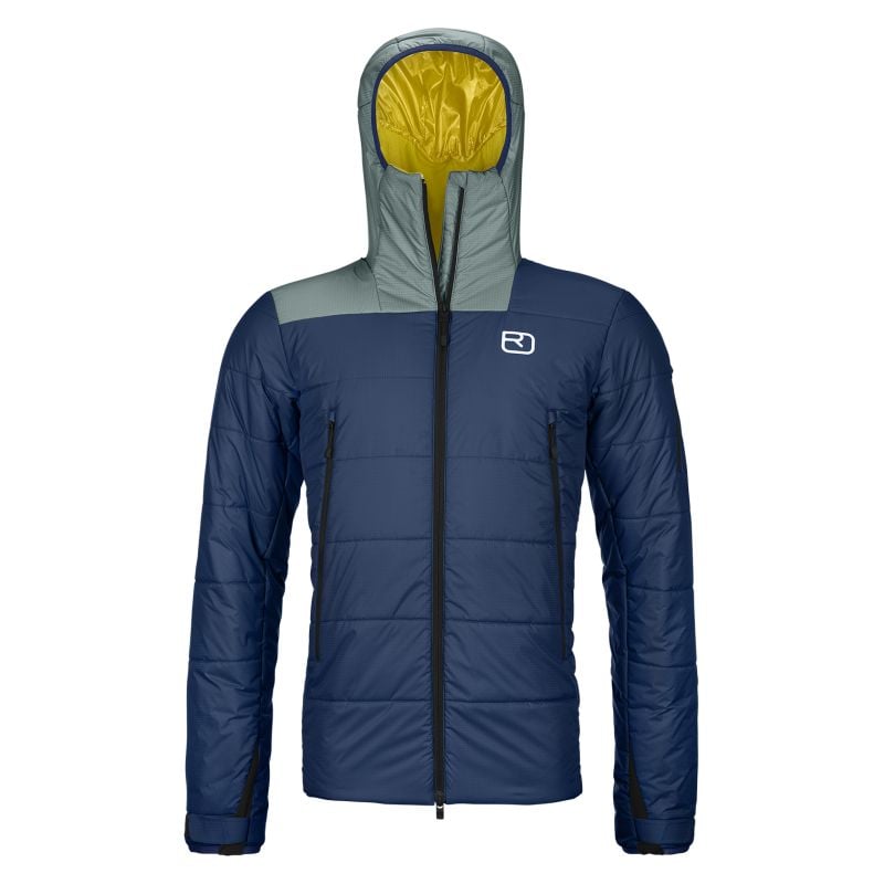 Freeride herenjack Ortovox Swisswool Zinal Jacket (Diep Ocean)