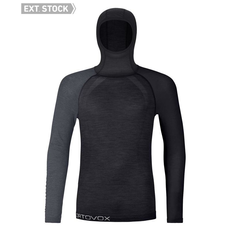 Hoody manches longues ORTOVOX 120 COMP LIGHT HOODY M (black raven) Homme