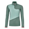 Fleece-Pullover Ortovox Fleece Light Zip Neck (Artic Grey) Frau