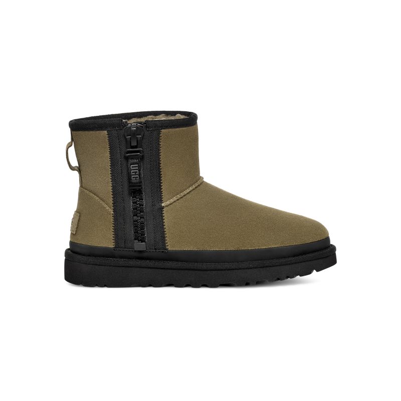 Saappaat UGG W CLASSIC MINI ZIPPER TAPE LOGO (Burnt Olive) Naisten saappaat