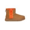 Støvler UGG W KLASSISK MINI GLIDESLÅDEBÅP LOGO (kastanje) Dame