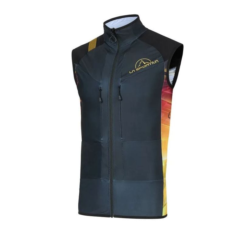 Ärmellose Weste La Sportiva Stratos V Racing Vest (Black/Yellow) Herren