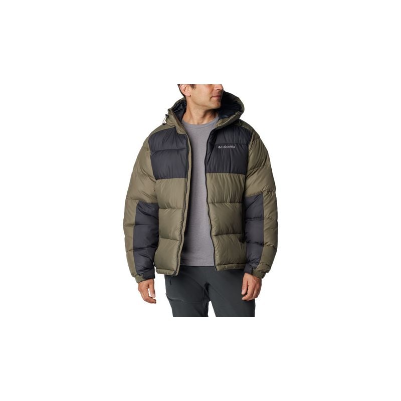 Herrmodell Columbia Pike Lake II (Stone Green, Shark) jacka med huva