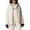 Columbia W Highland Summit Jacket-Dark Stone, Aqu (Marrone)