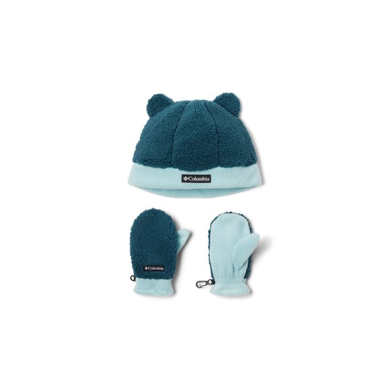 Ensemble bonnet et mitaines Columbia Rugged Ridge (Night Wave, Aqua Haze) Enfant