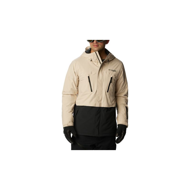 Heren ski jas Columbia Aerial Ascender II (Zwart, Dark Stone)