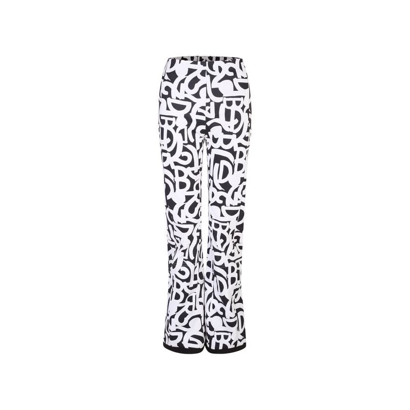 Dames skibroek Dare2B Upshill (zwart-wit Graffiti Print)