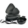 Outdoor MealKit - slatyblack - Komplettset 2 Teller (Box+Deckel), 1 Swedish Kåsa Becher , 1 SnapBox, 1 Spork, 1 Brett/Sieb , 1 