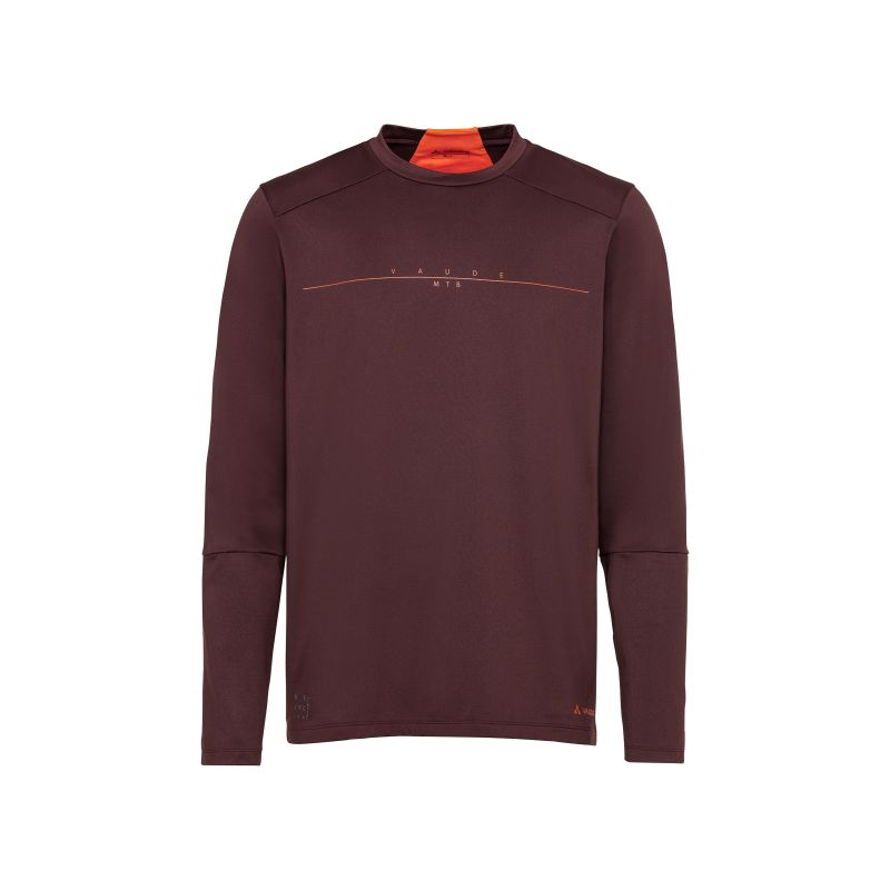 Manches longues vélo Vaude Qimsa (dark oak uni) homme