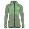 Vaude Naisten Monviso Hooded Grid Fleece Jacket (aloe vera)