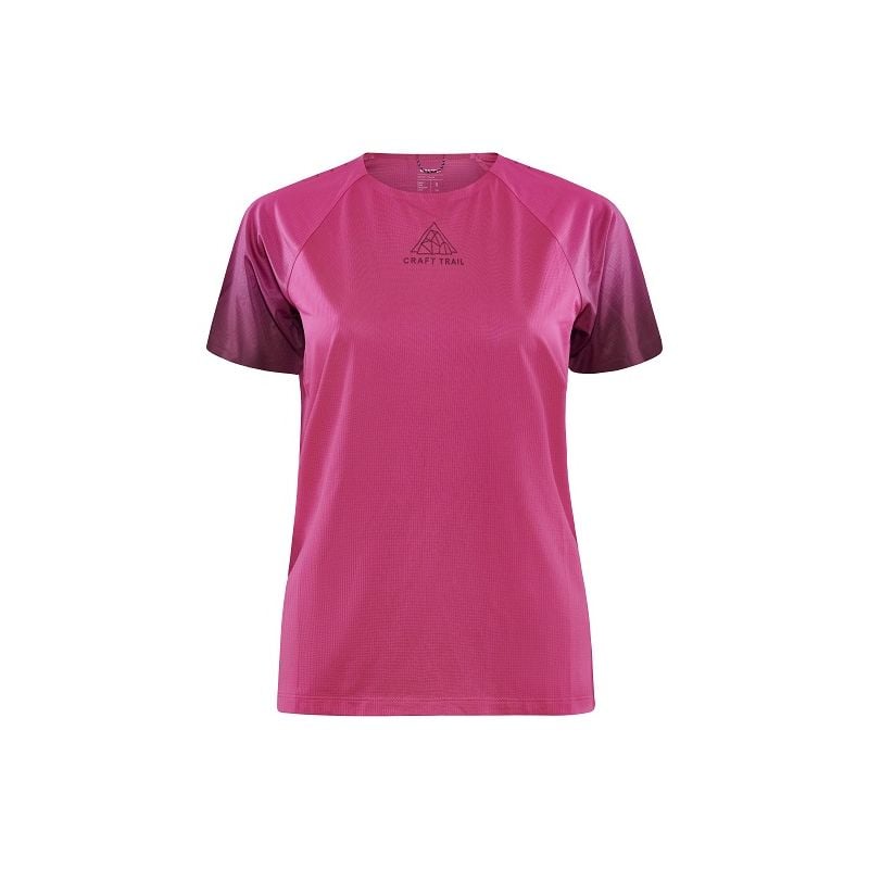 Maglietta donna Craft PRO TRAIL SS TEE (bordeaux)