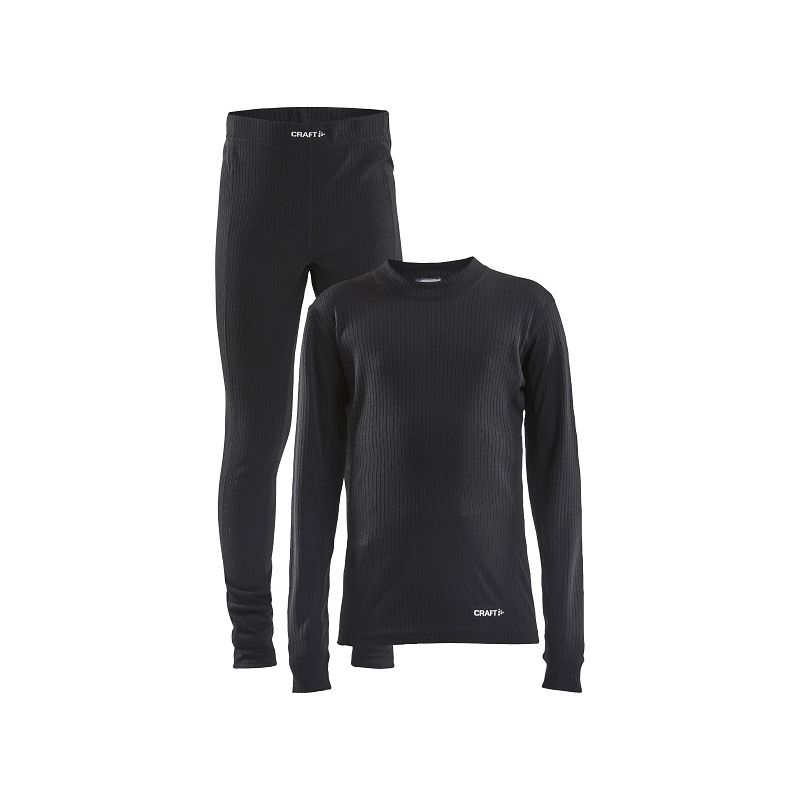 Teknisk undertøjssæt til børn Craft CORE DRY BASELAYER SET (Sort)