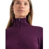 Capa intermedia Icebreaker 260 Tech LS Half Zip (Nightshade) Mujer