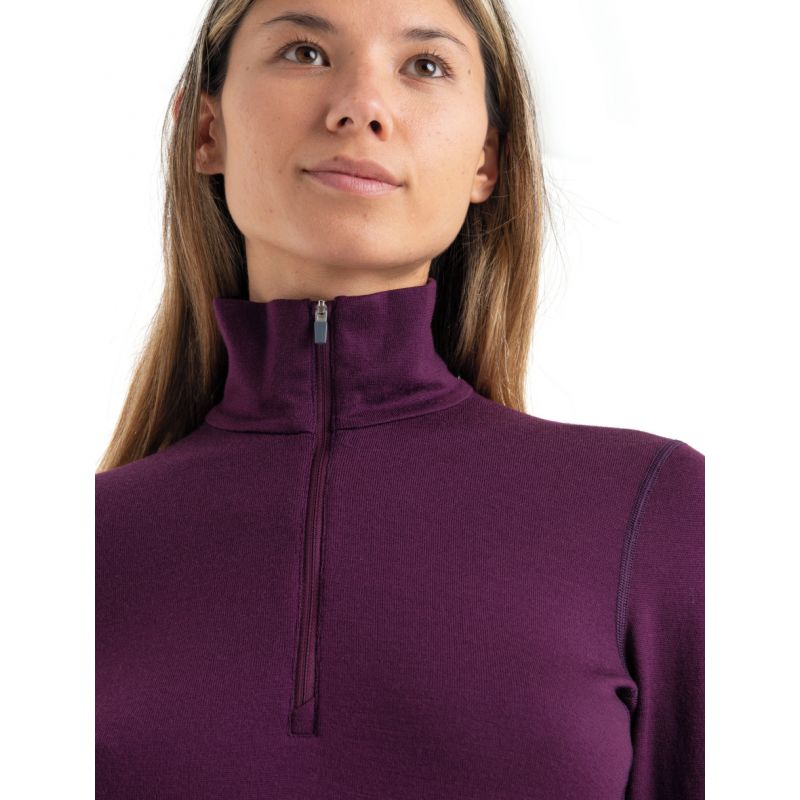 Couche intermédiaire Icebreaker 260 Tech LS Half Zip (Nightshade) Femme