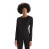 Dames mid-layer Icebreaker Merino 200 Oasis LS Crewe (Zwart)