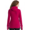 Icebreaker W Descender LS hette med glidelås ELECTRON PINK/TEMPO (ELECTRON PINK/TEMPO)