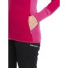 Icebreaker W Descender LS hette med glidelås ELECTRON PINK/TEMPO (ELECTRON PINK/TEMPO)
