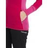 Couche intermédiaire Icebreaker Descender LS Zip Hood (Electron Pink/Tempo) Femme