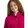 Couche intermédiaire Icebreaker Descender LS Zip Hood (Electron Pink/Tempo) Femme