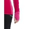 Couche intermédiaire Icebreaker Descender LS Zip Hood (Electron Pink/Tempo) Femme
