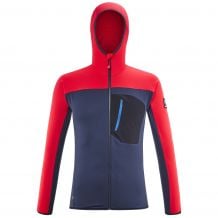 Mikrofleece för herrar Millet Trilogy LIGHTGRID HOODIE (Sapphire/Red)