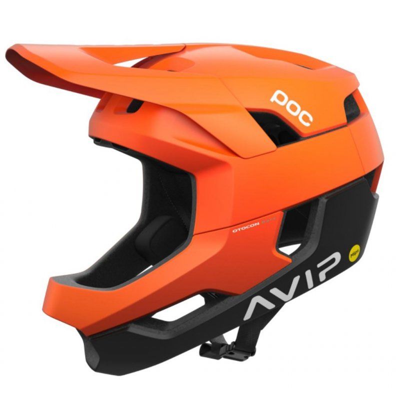 Casco MTB POC Otocon Race MIPS (Naranja fluorescente AVIP/Negro uranio mate)