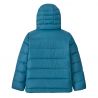 Patagonia K's Hi-Loft Down Sweater Hoody (Golvend Blauw)