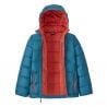 Patagonia K's Hi-Loft Down Sweater Hoody (Golvend Blauw)