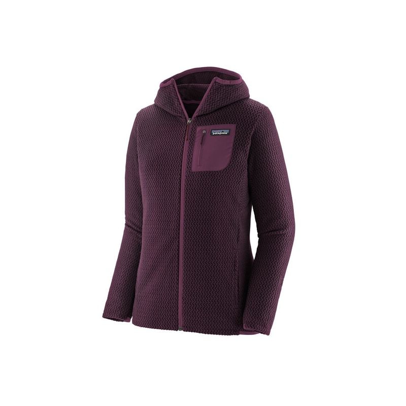 Forro polar Patagonia R1 Air Full-zip Hoody (Obsidian Plum) para mujer