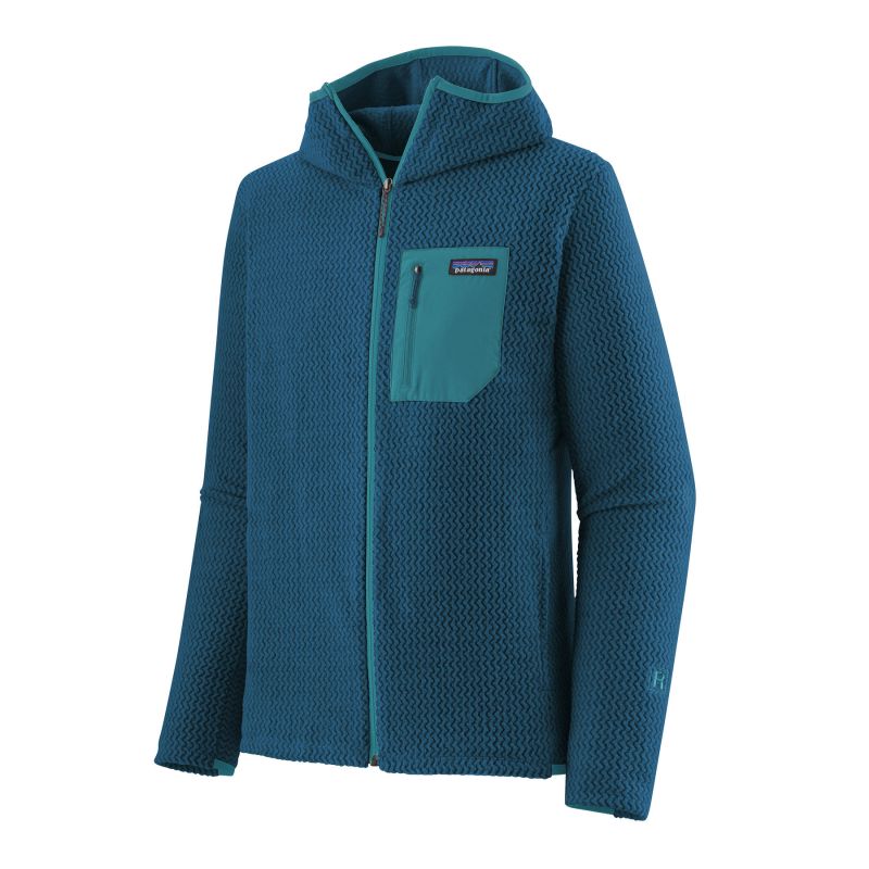 Polaire PATAGONIA R1 Air Full-zip Hoody (Lagom Blue) homme