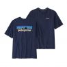 T-paita Patagonia P-6 Logo Responsibili-tee (Classic navy) man