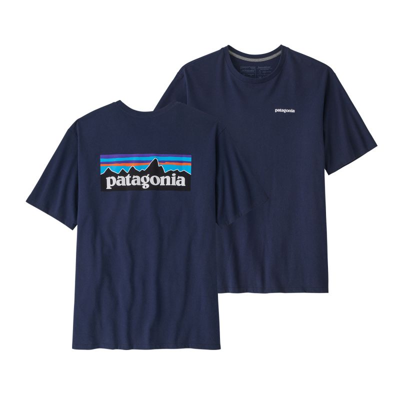 T-shirt Patagonia P-6 Logo Responsibili-tee (Classic navy) man