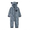 Vauvan fleecepuku Patagonia Baby Furry Friends Bunting (Snowy: Light Plume Grey)