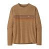 T-skjorte Patagonia L/s Cap Cool Daily Graphic skjorte (Line Logo Ridge Stripe: brun X-Dye) menn