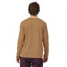 T-Shirt Patagonia L/s Cap Cool Daily Graphic Shirt (Line Logo Ridge Stripe: Light Plume Grey X-Dye) für Männer