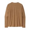 T-shirt Patagonia L/s Cap Cool Daily Graphic Shirt (Line Logo Ridge Stripe: Light Plume Grey X-Dye) uomo