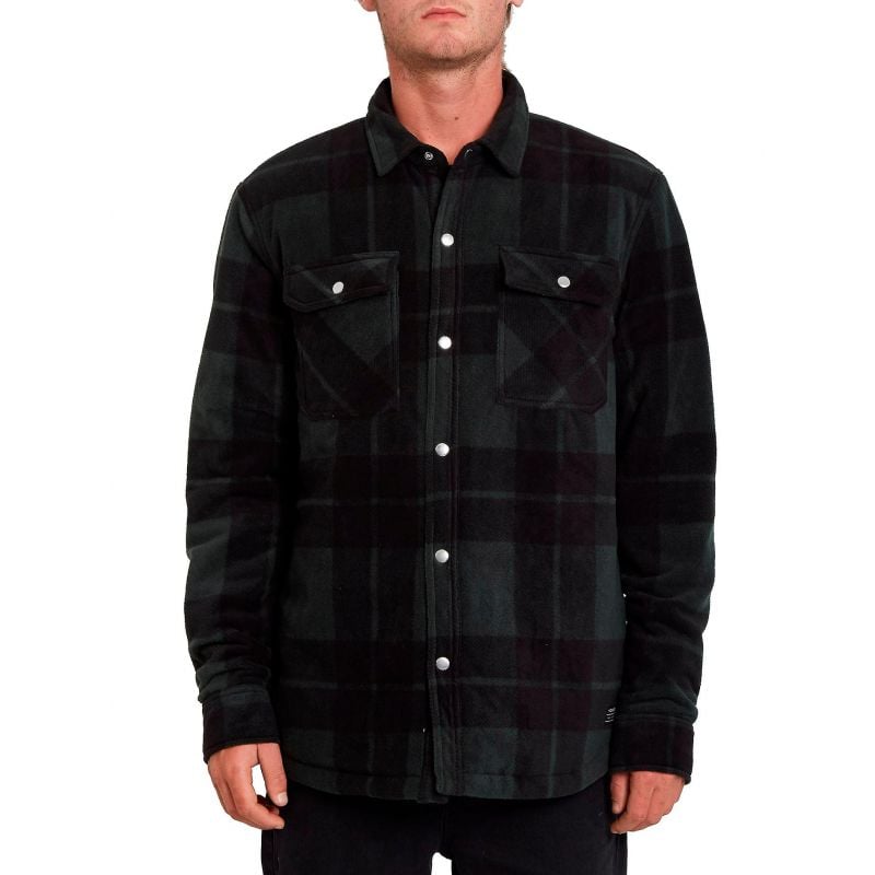 Överdragströja för herrar Volcom Bowered Fleece LS (NAVY)