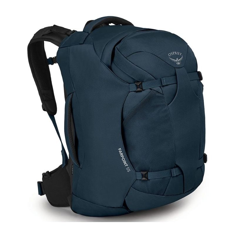 Sac à dos de voyage OSPREY Farpoint 55 (Muted Space Blue)