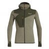 SALEWA PUEZ 2 DRY M L/S HOOD FZ TEE (dark olive melange/0910)
