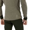 SALEWA PUEZ 2 DRY M L/S HOOD FZ TEE (dark olive melange/0910)