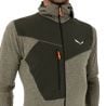 SALEWA PUEZ 2 DRY M L/S HOOD FZ TEE (dark olive melange/0910)