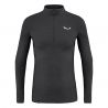 Ensimmäinen kerros Salewa ZEBRU MED WARM AMR M 1/2Z TEE. (onyx) mies